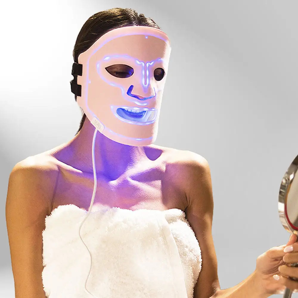 Side view of Aura Multicolor LED Therapy Face Mask