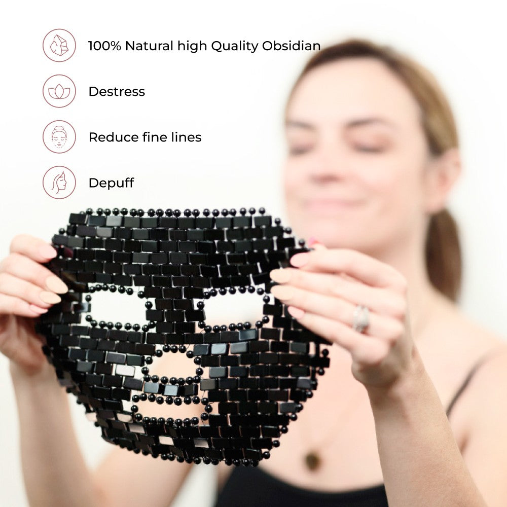 Aura Zen Obsidian Mask in use